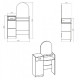 Dressing table KOMPANIT-1 Beech