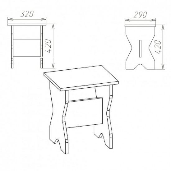 Stool KOMPANIT T-1 Nymphea Alba