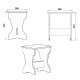 Stool KOMPANIT T-5 ABS Alder