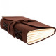 Leather notepad A5 Brown lined sheets