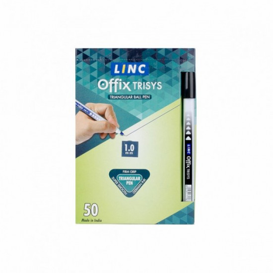 Oil ballpoint pen Linc Offix Trisys 1.0 mm black (411979)