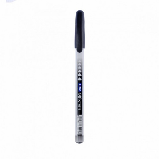 Oil ballpoint pen Linc Offix Trisys 1.0 mm black (411979)