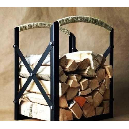 GoodsMetall metal firewood rack in Loft style 450x350x300 DK6