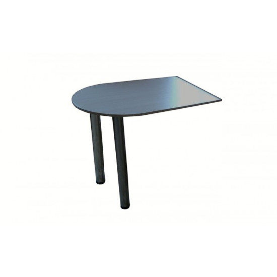 Office side table for visitors 900x600x710 grey. Attachment, table top for the executive desk