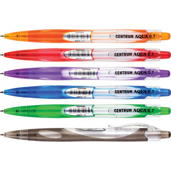 Automatic ballpoint pen Centrum Aqua Blue 0.7 mm x 6 pcs (819266) (2000998451431)