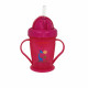 Sippy cup with silicone straw 180 ml Mumlove raspberry