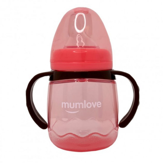 Sippy cup Mumlove PL1020 with silicone spout 180 ml pink