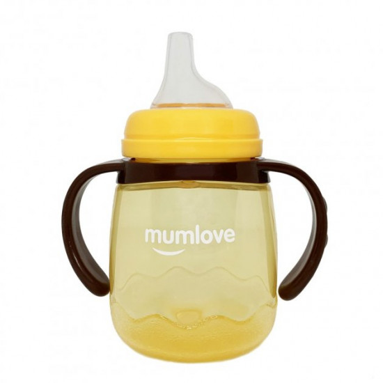 Sippy cup Mumlove PL1021 with silicone spout 180 ml orange