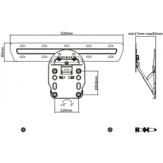  Кронштейн Brateck LED-13Q