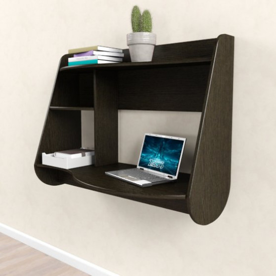 Hanging computer desk AirTable Drop Comfy-Home wenge