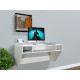 Hanging computer desk AirTable-II Mini Comfy-Home white