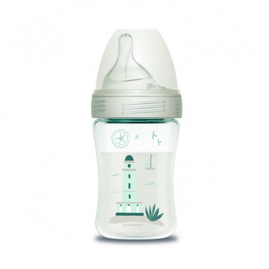 Anti-colic feeding bottle Canpol Babies Haberman 260 ml beige (1/098_bei)