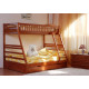 Venger Julia bunk bed made of natural Alder wood Brown