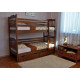 Bunk bed Venger Eva made of natural wood Alder Brown