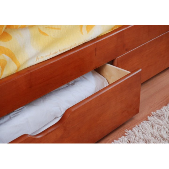 Venger Julia bunk bed made of natural Alder wood Brown