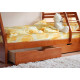 Venger Julia bunk bed made of natural Alder wood Brown