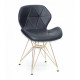 Dining chair Onder Mebli INVAR BLACK 04 GD - ML