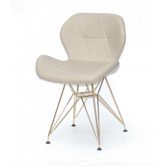 Dining chair Onder Mebli INVAR BEIGE 06 GD - ML