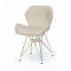 Dining chair Onder Mebli INVAR BEIGE 06 GD - ML