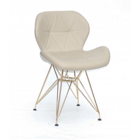 Dining chair Onder Mebli INVAR BEIGE 06 GD - ML