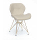 Dining chair Onder Mebli INVAR BEIGE 06 GD - ML