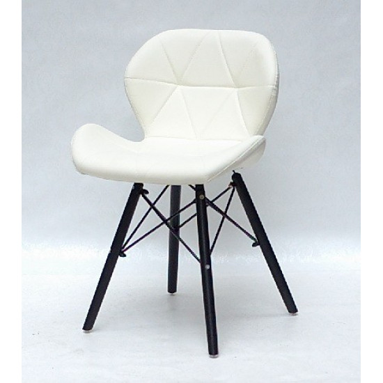 Dining chair Onder Mebli INVAR BK EK MILKY