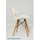 Dining chair Onder Mebli INVAR EK WHITE