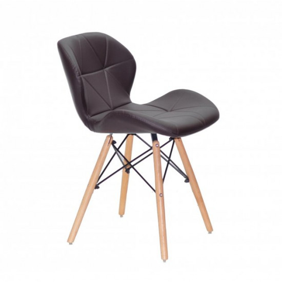 Dining chair Onder Mebli INVAR EK BROWN 80