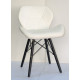 Dining chair Onder Mebli INVAR BK EK WHITE