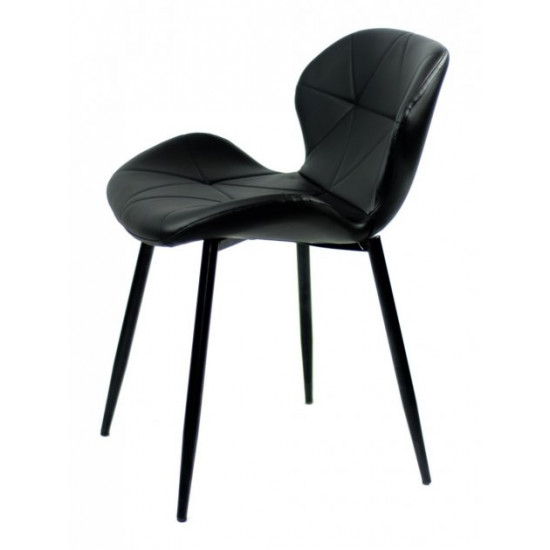 Dining chair Onder Mebli INVAR EK BLACK METAL - BK