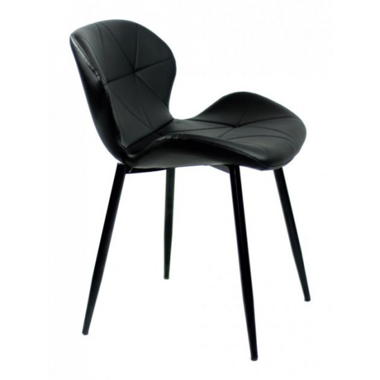 Dining chair Onder Mebli INVAR EK BLACK METAL - BK