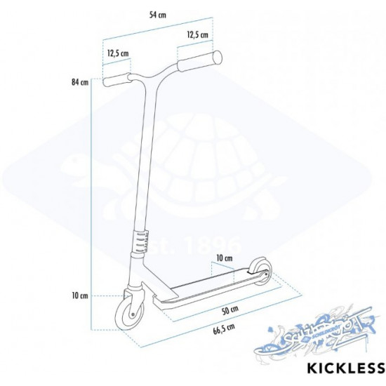 Самокат трюковий Schildkrot Kickless Forest (510432) (4000885104325)