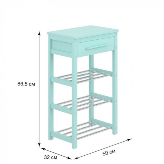 Shoe stand Fenster NVD-10 500 Turquoise