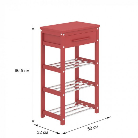 Shoe stand Fenster NVD-10 500 Red