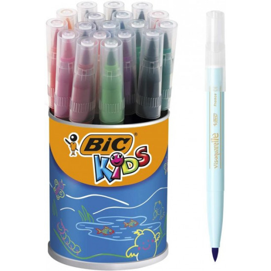 Set of washable markers BIC Kids Visaquarelle Coloring Pens 18 pieces. (828965)