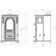 Stove-fireplace (Euro stove) Duval EM-5115. SUREL Series