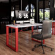 Office desk Fenster Prime Red chipboard Urban 76x130x70