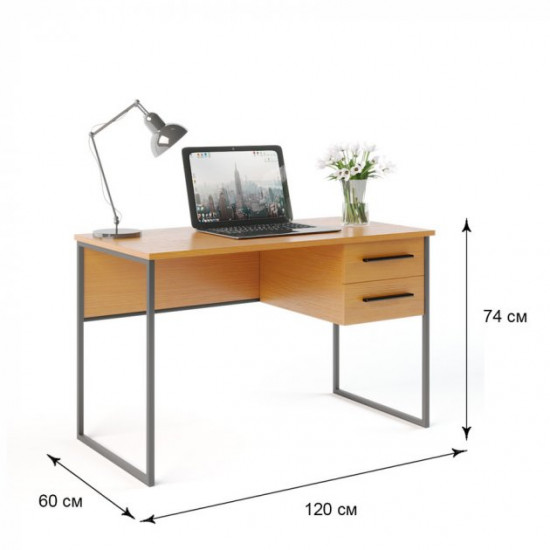 Desk Fenster Univer 5 Beech 74x120x60