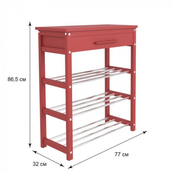 Shoe stand Fenster NVD-10 Red 770