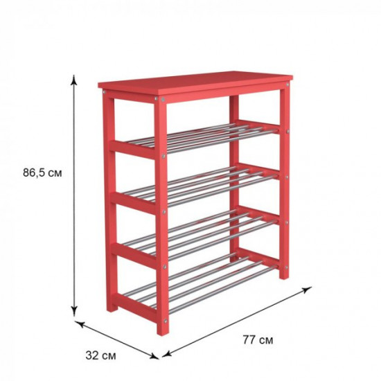 Shoe stand Fenster NVD-07 Red