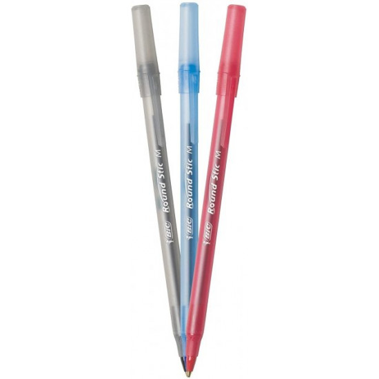 Set of ballpoint pens 240 pcs BIC Round Stic Xtra Life Colored oil (GSM240AST)