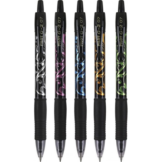 Set of gel pens PILOT G2 Fashion Collection Black automatic (31373)