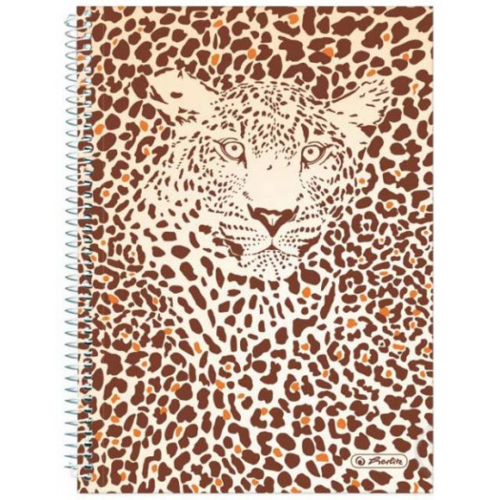 Notebook Herlitz Animal Print Leopard A5 checkered 120 sheets (50036592L)