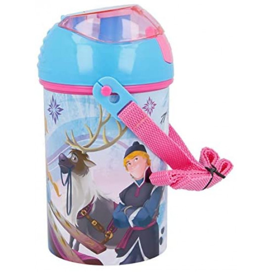 Пляшка Stor Disney - Frozen Iridescent Aqua, Pop Up Canteen 450 ml