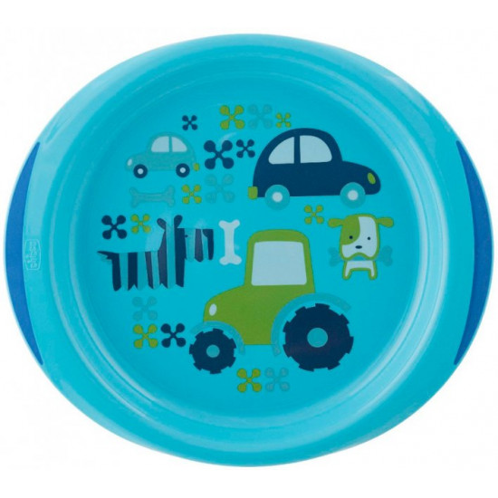 Chicco Easy Feeding plate set 2 pcs 12M+ Blue (16002.20)