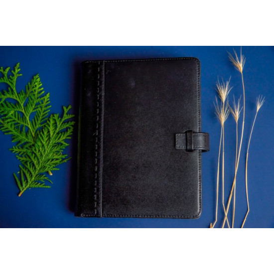 Leather notebook - Charm (black)