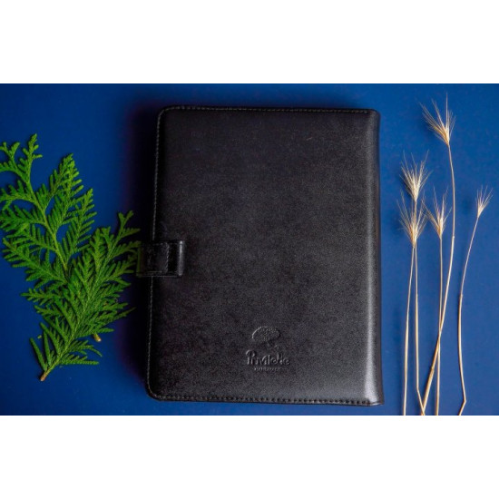 Leather notebook - Charm (black)