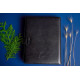 Leather notebook - Charm (black)