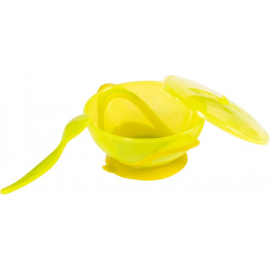 Baby Team plate with suction cup with lid and spoon 290 ml (310536463)