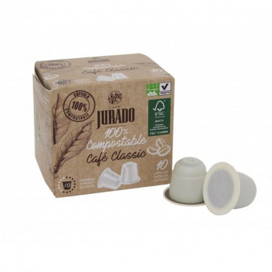 Coffee capsules Jurado Nespresso Classic BIO